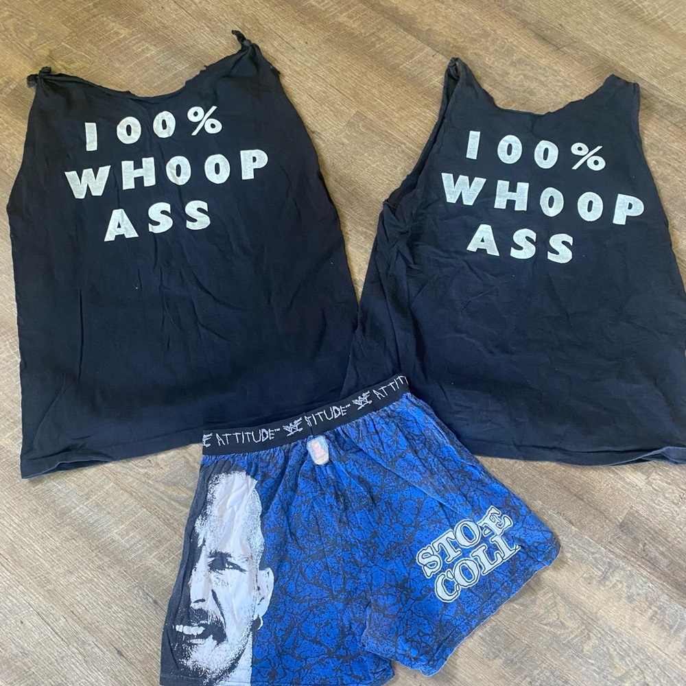 Stone Cold Steve Austin Tank Tops/Shorts - Picture 2 of 5